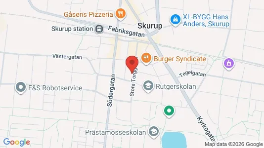 Apartments for rent i Skurup - kort over placeringen