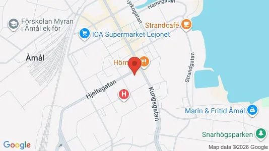 Apartments for rent i Åmål - kort over placeringen