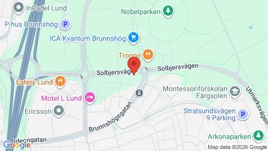 Apartments for rent i Lund - kort over placeringen