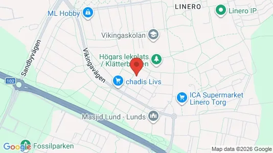 Apartments for rent i Lund - kort over placeringen