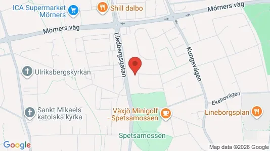 Apartments for rent i Växjö - kort over placeringen