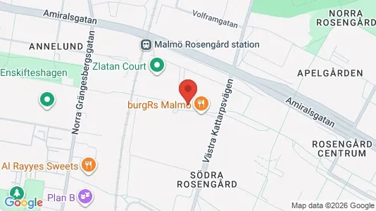 Apartments for rent i Rosengård - kort over placeringen