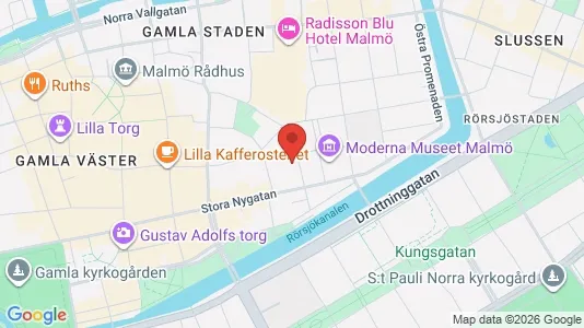 Apartments for rent i Malmö City - kort over placeringen