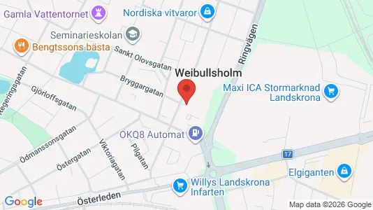 Apartments for rent i Landskrona - kort over placeringen
