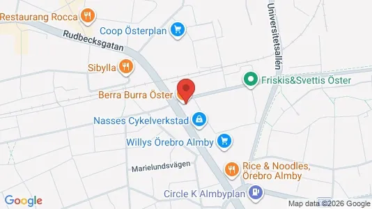 Apartments for rent i Örebro - kort over placeringen