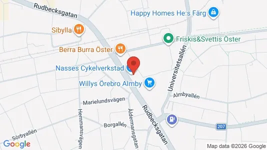 Apartments for rent i Örebro - kort over placeringen