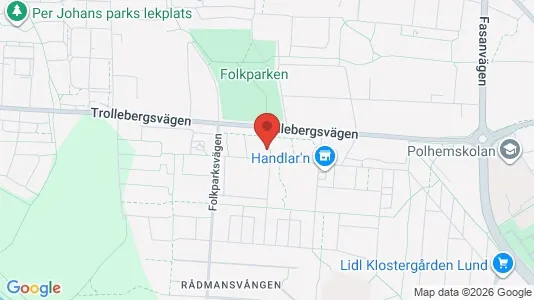 Apartments for rent i Lund - kort over placeringen