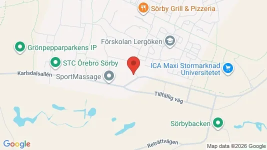 Apartments for rent i Örebro - kort over placeringen