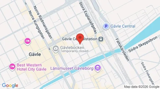 Apartments for rent i Gävle - kort over placeringen