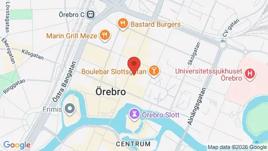 Apartments for rent i Örebro - kort over placeringen