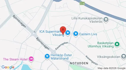 Apartments for rent i Västerås - kort over placeringen
