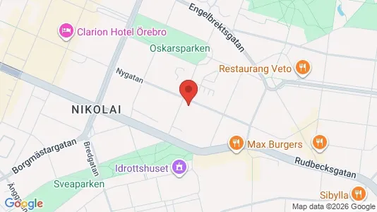 Apartments for rent i Örebro - kort over placeringen