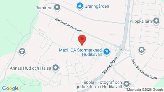 Apartments for rent i Hudiksvall - kort over placeringen