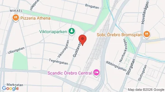 Apartments for rent i Örebro - kort over placeringen