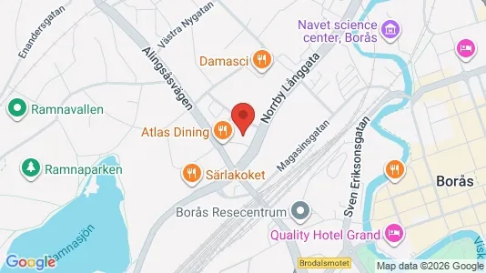 Apartments for rent i Borås - kort over placeringen