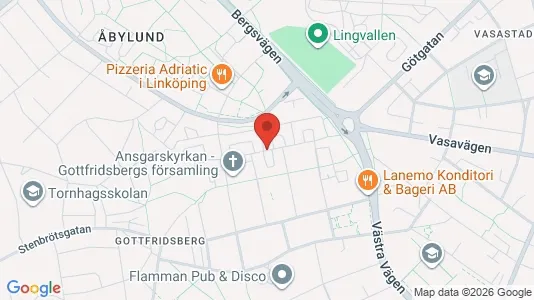 Apartments for rent i Linköping - kort over placeringen