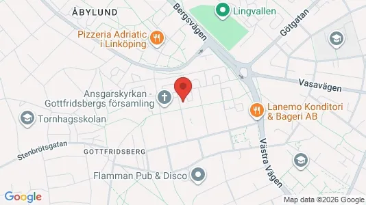 Apartments for rent i Linköping - kort over placeringen