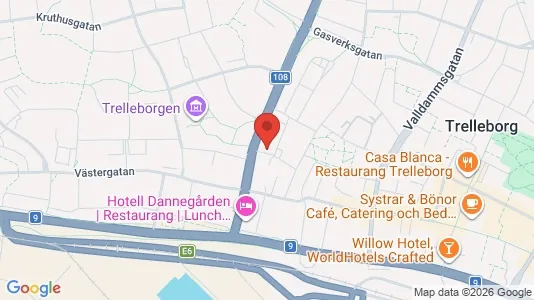 Apartments for rent i Trelleborg - kort over placeringen