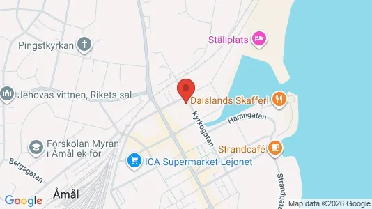 Apartments for rent i Åmål - kort over placeringen