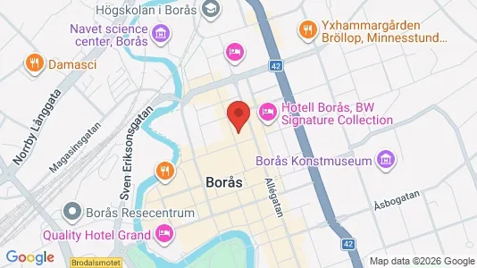 Apartments for rent i Borås - kort over placeringen