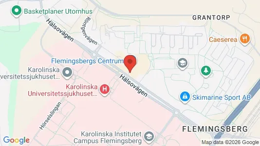 Rooms for rent i Huddinge - kort over placeringen
