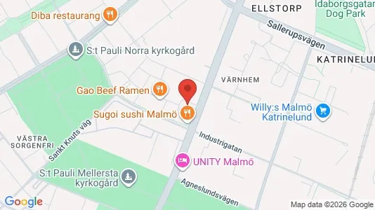 Apartments for rent i Malmö City - kort over placeringen
