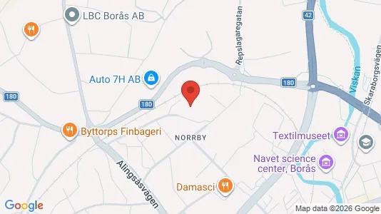 Apartments for rent i Borås - kort over placeringen