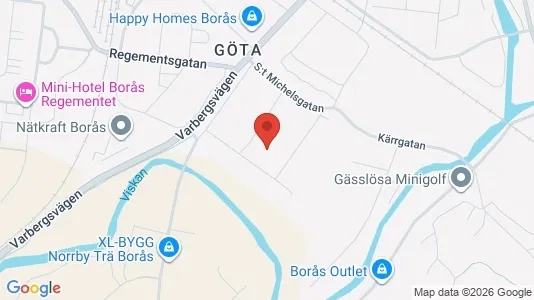 Apartments for rent i Borås - kort over placeringen