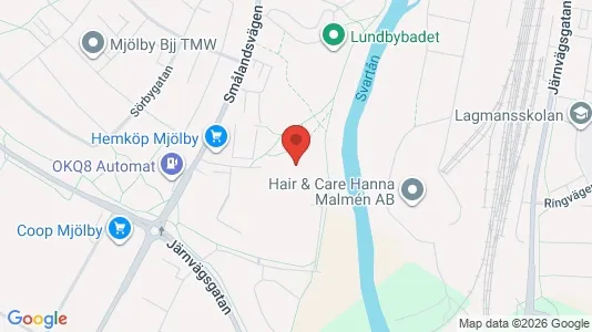 Apartments for rent i Mjölby - kort over placeringen