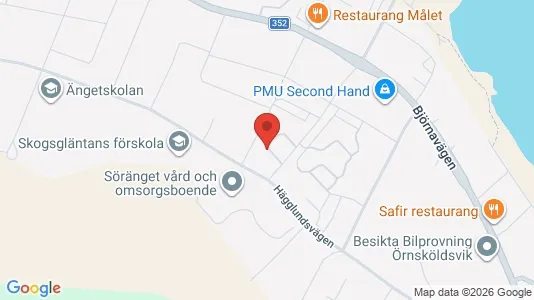 Apartments for rent i Örnsköldsvik - kort over placeringen