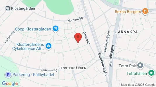 Apartments for rent i Lund - kort over placeringen