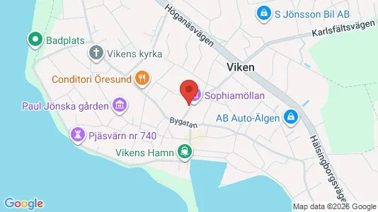 Apartments for rent i Höganäs - kort over placeringen