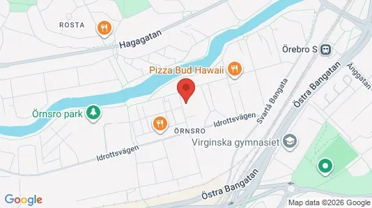 Apartments for rent i Örebro - kort over placeringen