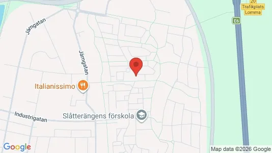Apartments for rent i Lomma - kort over placeringen