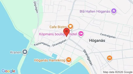 Apartments for rent i Höganäs - kort over placeringen
