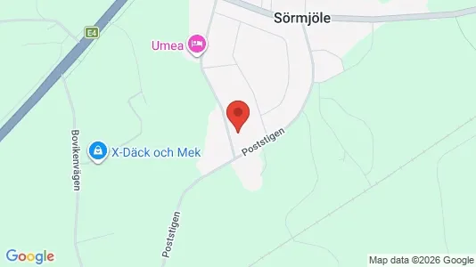 Apartments for rent i Umeå - kort over placeringen