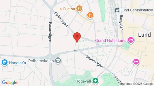 Apartments for rent i Lund - kort over placeringen