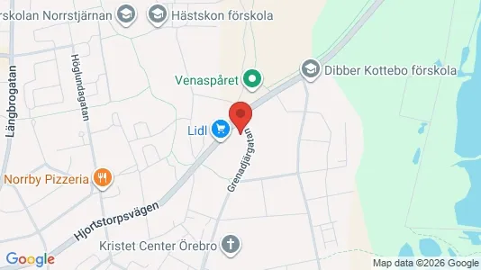 Apartments for rent i Örebro - kort over placeringen