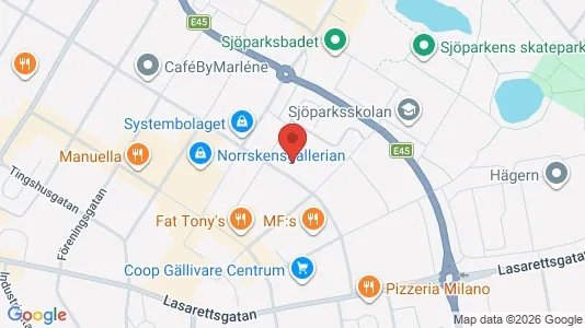 Apartments for rent i Gällivare - kort over placeringen