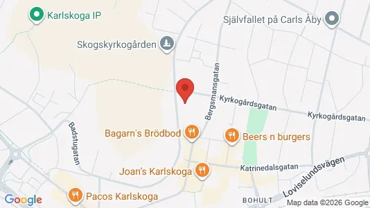 Rooms for rent i Karlskoga - kort over placeringen