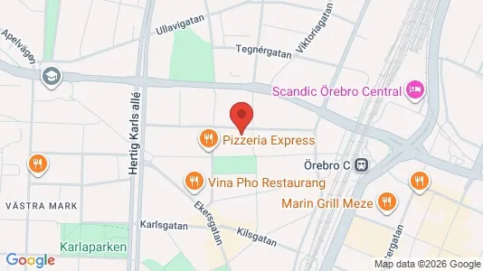 Apartments for rent i Örebro - kort over placeringen