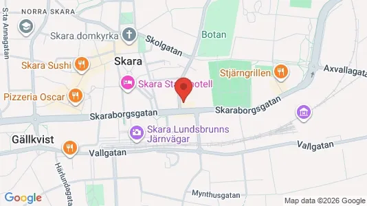 Apartments for rent i Skara - kort over placeringen