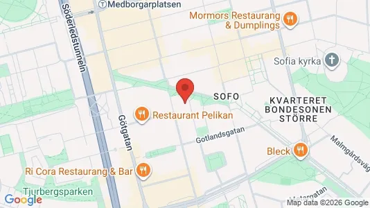 Apartments for rent i Södermalm - kort over placeringen