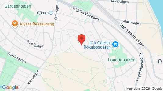 Apartments for rent i Gärdet/Djurgården - kort over placeringen
