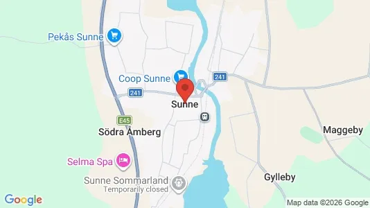 Apartments for rent i Sunne - kort over placeringen