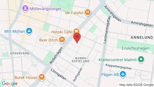 Apartments for rent i Sofielund - kort over placeringen