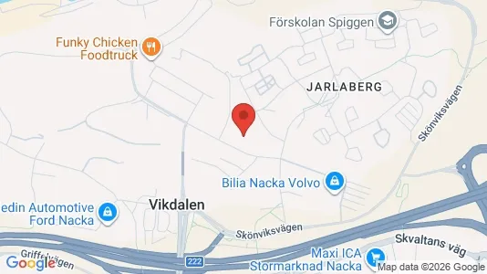 Apartments for rent i Nacka - kort over placeringen