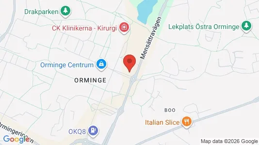 Apartments for rent i Nacka - kort over placeringen