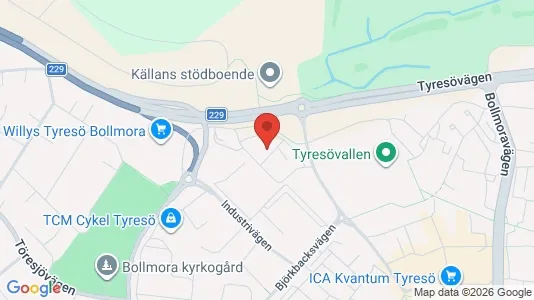 Apartments for rent i Tyresö - kort over placeringen