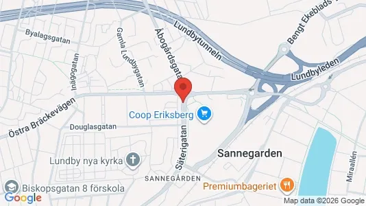 Apartments for rent i Lundby - kort over placeringen